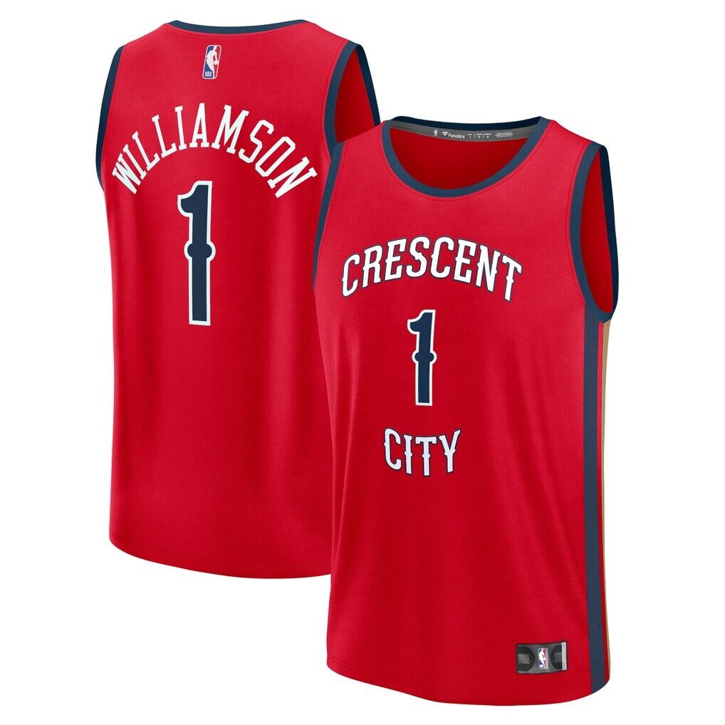 Zion Williamson New Orleans Pelicans Fashion7 Fast Break Replica Jersey - Statement Edition