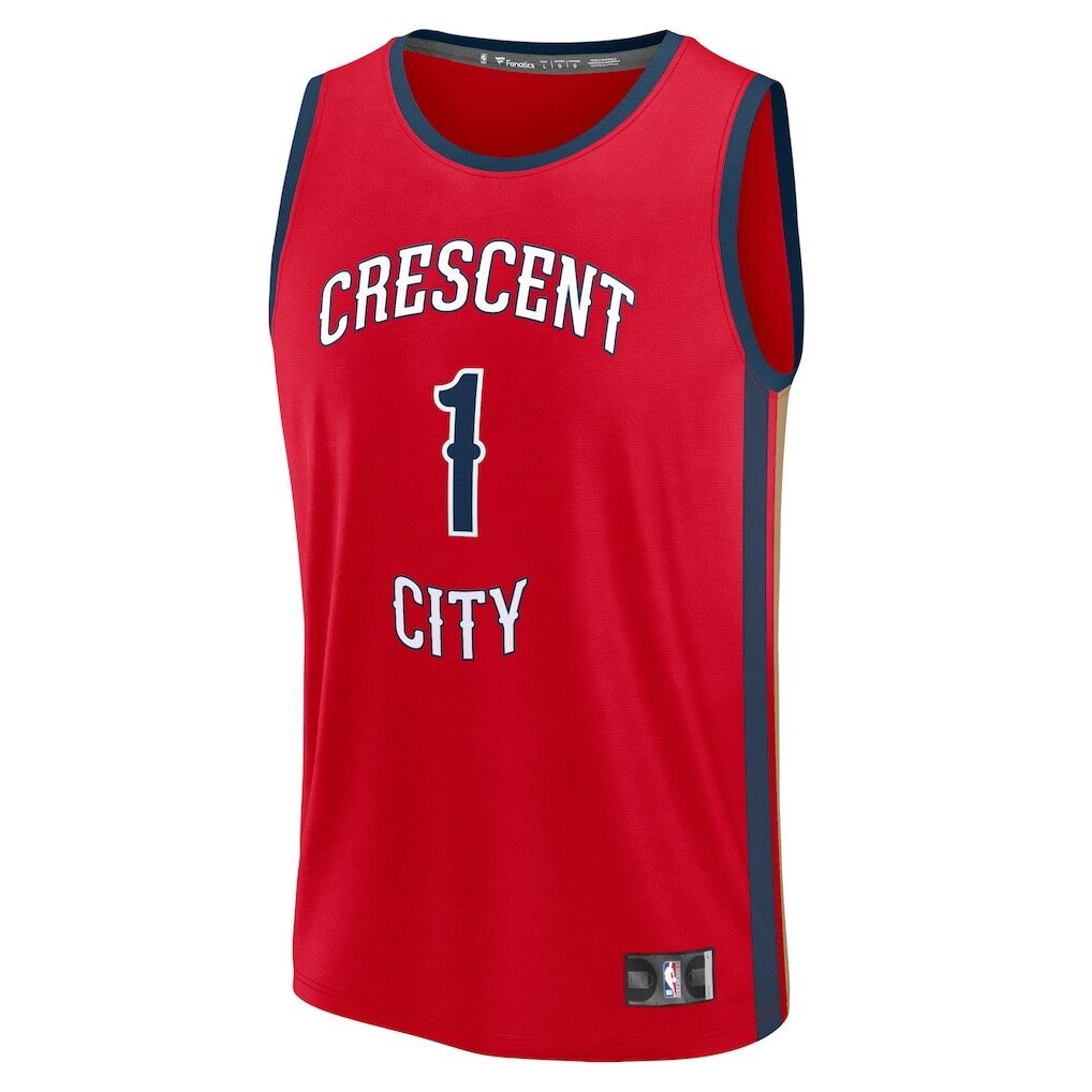Zion Williamson New Orleans Pelicans Fashion7 Fast Break Replica Jersey - Statement Edition