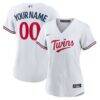 Minnesota Twins Nike Women's Home Replica Custom Jersey - White - Front View