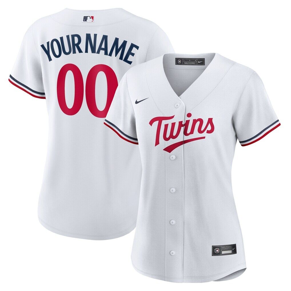 Minnesota Twins Nike Women's Home Replica Custom Jersey