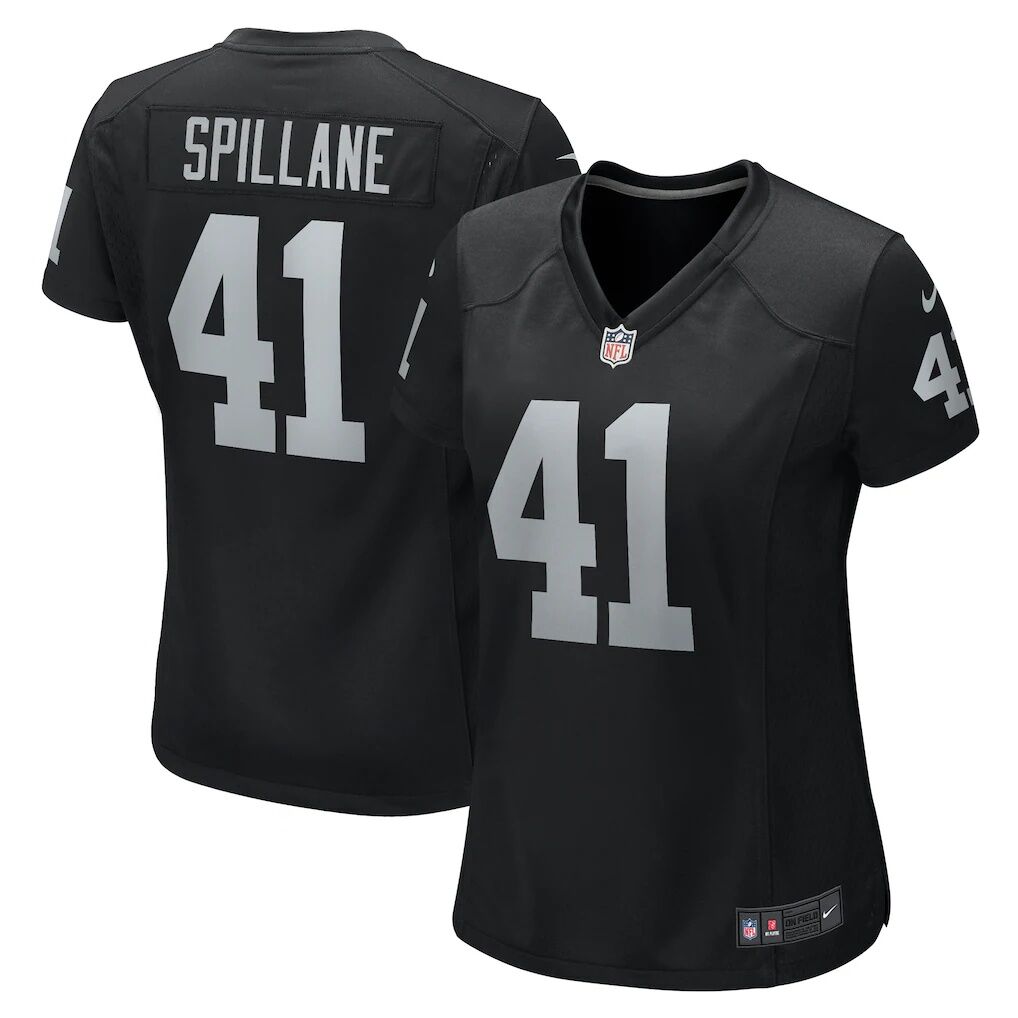 Robert Spillane Las Vegas Raiders Nike Women's Game Player Jersey