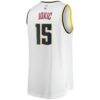 Nikola Jokic Denver Nuggets Fashion7 Fast Break Player Jersey - White - Detail View