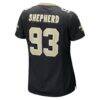 Nathan Shepherd New Orleans Saints Nike Women's Game Jersey - Black - Detail View