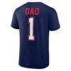 Boston Red Sox Fashion7 #1 Dad Name & Number T-Shirt - Navy - Detail View
