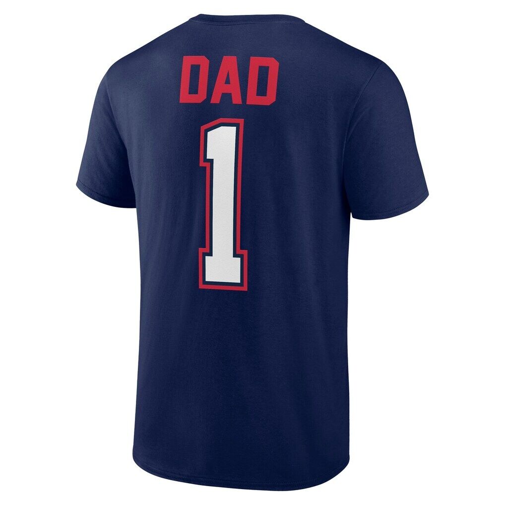 Boston Red Sox Fashion7 #1 Dad Name & Number T-Shirt
