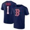 Boston Red Sox Fashion7 #1 Dad Name & Number T-Shirt - Navy - Front View
