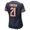 D'Onta Foreman Chicago Bears Nike Women's Game Jersey - Navy - Detail View