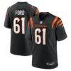 Cody Ford Cincinnati Bengals Nike Game Jersey - Black - Front View