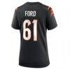 Cody Ford Cincinnati Bengals Nike Women's Game Jersey - Black - Detail View