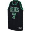Jaylen Brown Boston Celtics Jordan Brand Youth Swingman Jersey - Black - Back View