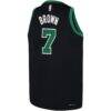 Jaylen Brown Boston Celtics Jordan Brand Youth Swingman Jersey - Black - Detail View