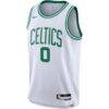 Jayson Tatum Boston Celtics Nike Youth Swingman Jersey - White - Back View