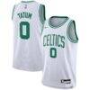 Jayson Tatum Boston Celtics Nike Youth Swingman Jersey - White - Front View