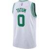 Jayson Tatum Boston Celtics Nike Youth Swingman Jersey - White - Side View
