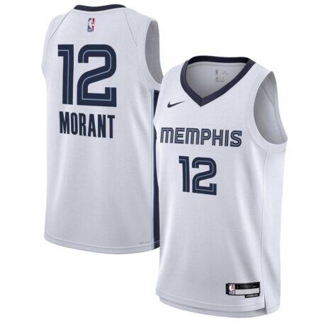 Ja Morant Memphis Grizzlies Nike Youth Swingman Jersey - White - Front View