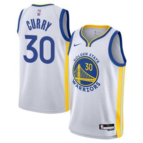 Stephen Curry Golden State Warriors Nike Youth Swingman Jersey - White - Front View