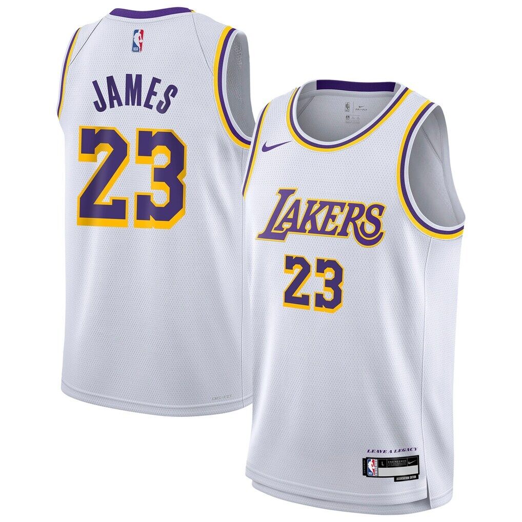 LeBron James Los Angeles Lakers Nike Youth Swingman Jersey - Association Edition