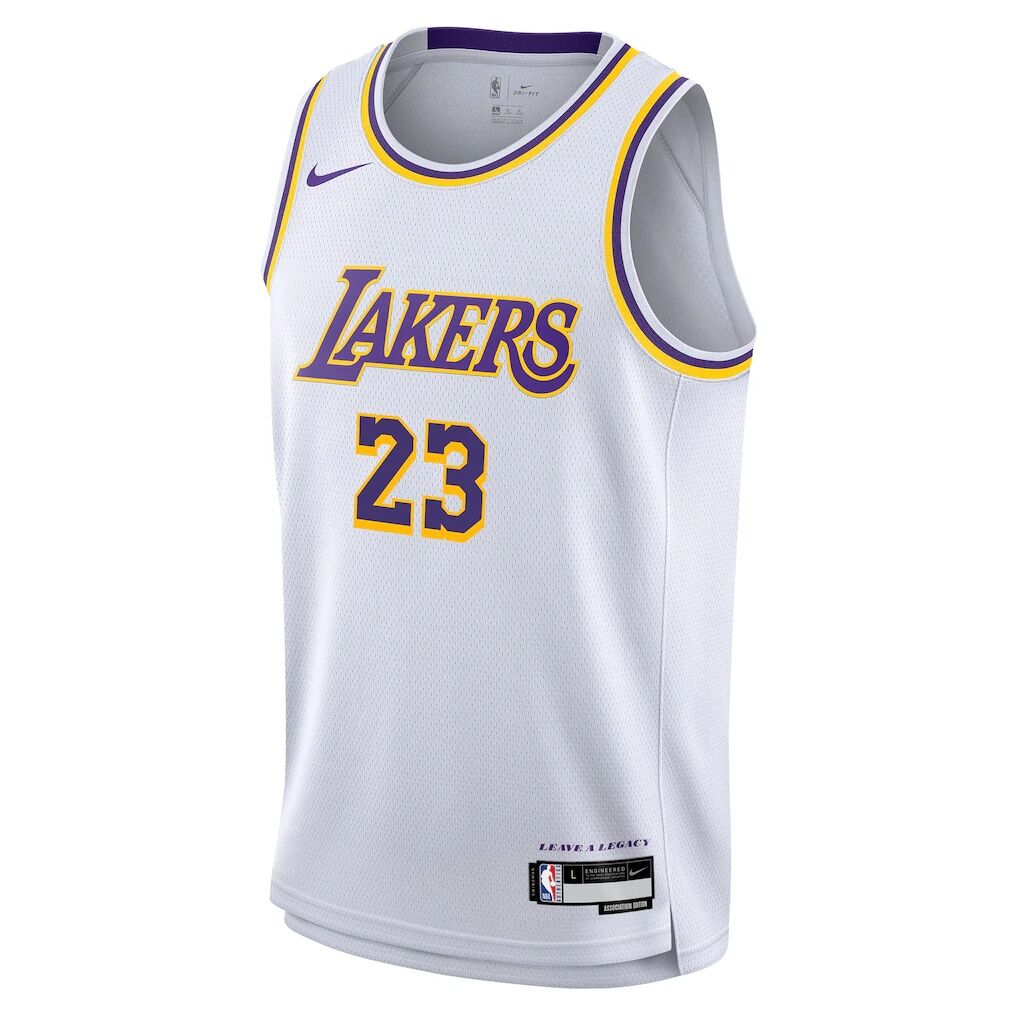 LeBron James Los Angeles Lakers Nike Youth Swingman Jersey - Association Edition