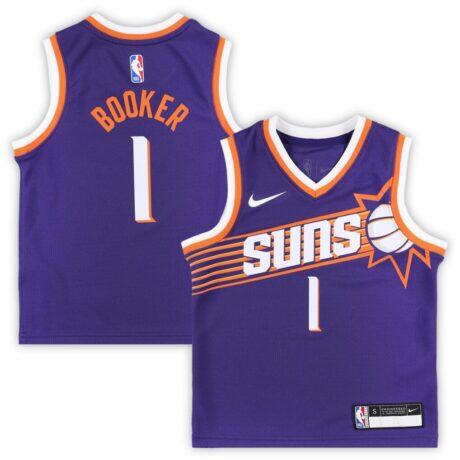 Devin Booker Phoenix Suns Nike Preschool Swingman Player Jersey - Purple - Front View