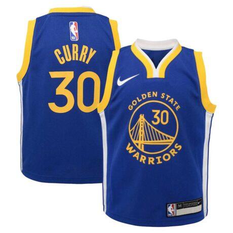 Stephen Curry Golden State Warriors Nike Preschool Dri-FIT Swingman Player Jersey - Icon Edition - - Front View