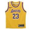 LeBron James Los Angeles Lakers Nike Preschool Dri-FIT Swingman Player Jersey - Gold - Side View