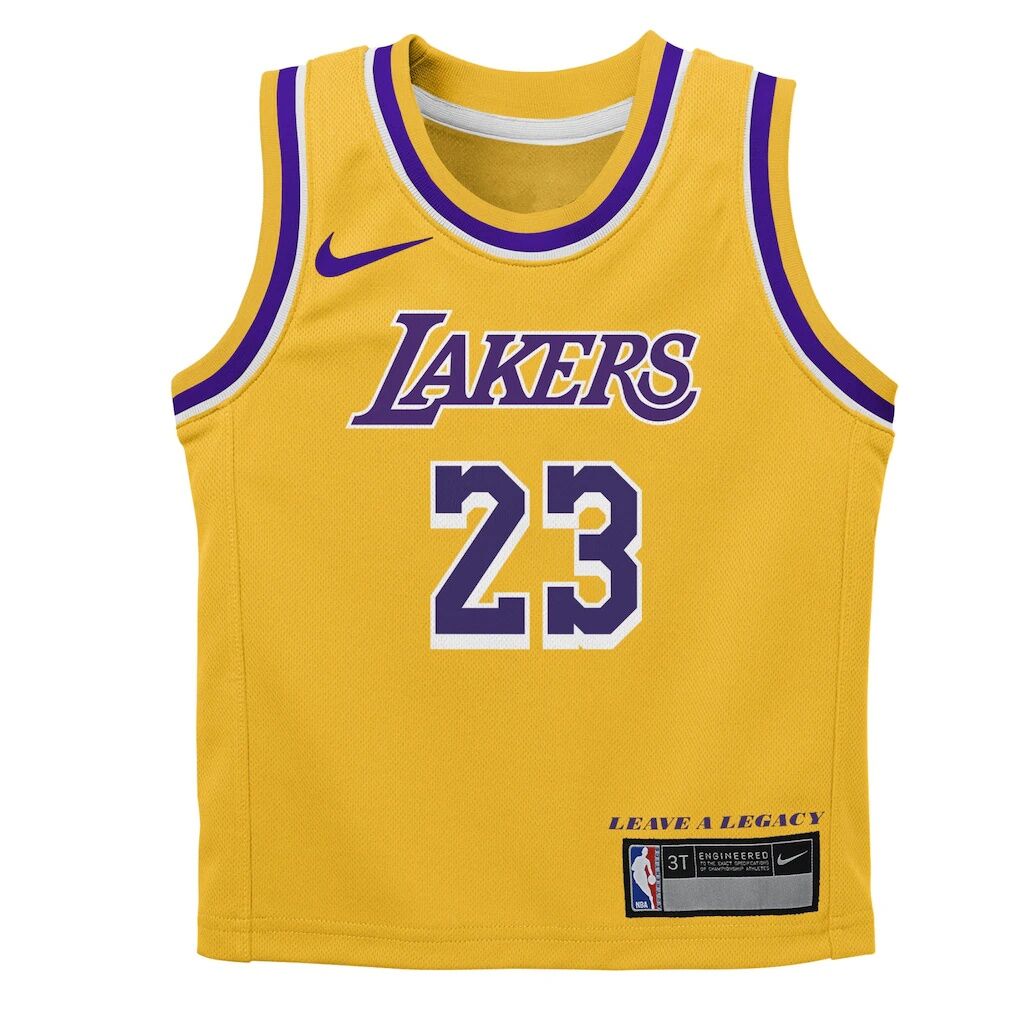 LeBron James Los Angeles Lakers Nike Preschool Dri-FIT Swingman Player Jersey - Icon Edition