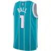 LaMelo Ball Charlotte Hornets Nike Youth Swingman Jersey - Teal - Detail View