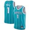 LaMelo Ball Charlotte Hornets Nike Youth Swingman Jersey - Teal - Front View
