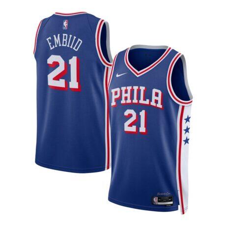 Joel Embiid Philadelphia 76ers Nike Youth Swingman Jersey - Icon Edition - - Front View