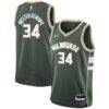 Giannis Antetokounmpo Milwaukee Bucks Nike Youth Swingman Jersey - Icon Edition - - Front View
