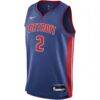 Cade Cunningham Detroit Pistons Nike Youth Swingman Jersey - Blue - Side View