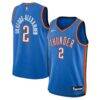 Shai Gilgeous-Alexander Oklahoma City Thunder Nike Youth Swingman Jersey - Blue - Front View