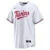 Pablo López Minnesota Twins Nike Home Replica Player Jersey - White - Side View