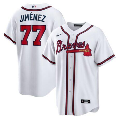 Joe Jiménez Atlanta Braves Nike Home Replica Player Jersey - White - Front View