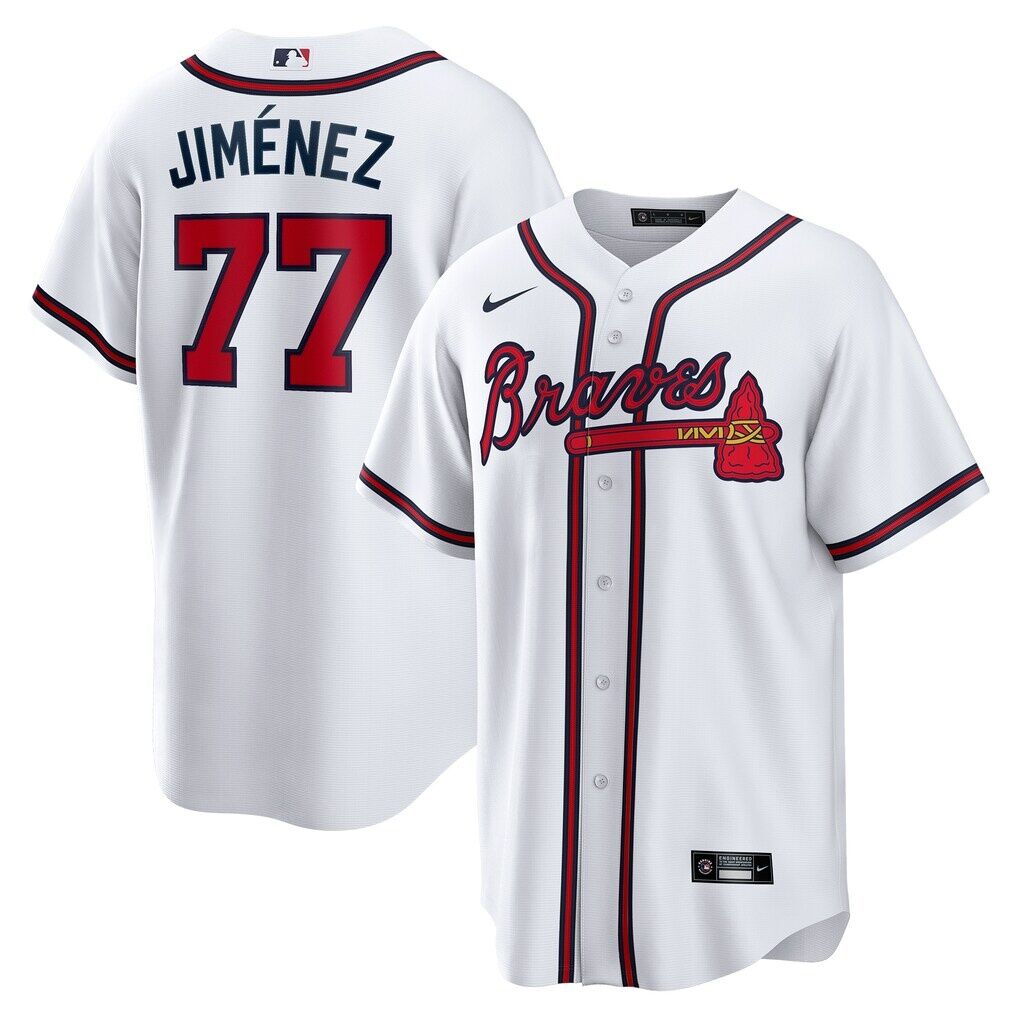 Joe Jiménez Atlanta Braves Nike Home  Replica Player Jersey