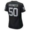 Jacob Bobenmoyer Las Vegas Raiders Nike Women's Game Player Jersey - Black - Detail View
