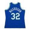 Jamal Mashburn Dallas Mavericks Mitchell & Ness 1993/94 Hardwood Classics Swingman Jersey - Blue - Detail View