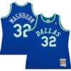 Jamal Mashburn Dallas Mavericks Mitchell & Ness 1993/94 Hardwood Classics Swingman Jersey - Blue - Front View