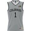 #1 Colorado Buffaloes GameDay Greats Youth Lightweight Replica Basketball Jersey - Gray - Side View