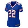 Damien Harris Buffalo Bills Nike Women's Game Player Jersey - - Side View