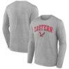Eastern Washington Eagles Campus Long Sleeve T-Shirt - Gray - Front View