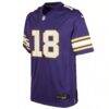 Justin Jefferson Minnesota Vikings Nike Youth Game Jersey - Purple - Side View