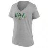 Alaska Anchorage Seawolves Women's Campus V-Neck T-Shirt - Gray - Side View