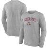 Alcorn State Braves Campus Long Sleeve T-Shirt - Gray - Front View