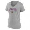 Alcorn State Braves Women's Campus V-Neck T-Shirt - Gray - Side View