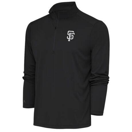 San Francisco Giants Antigua Metallic Tribute Quarter-Zip Top