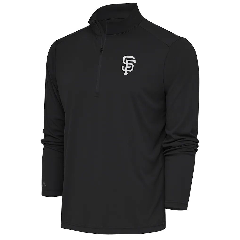San Francisco Giants Antigua Metallic Tribute Quarter-Zip Top