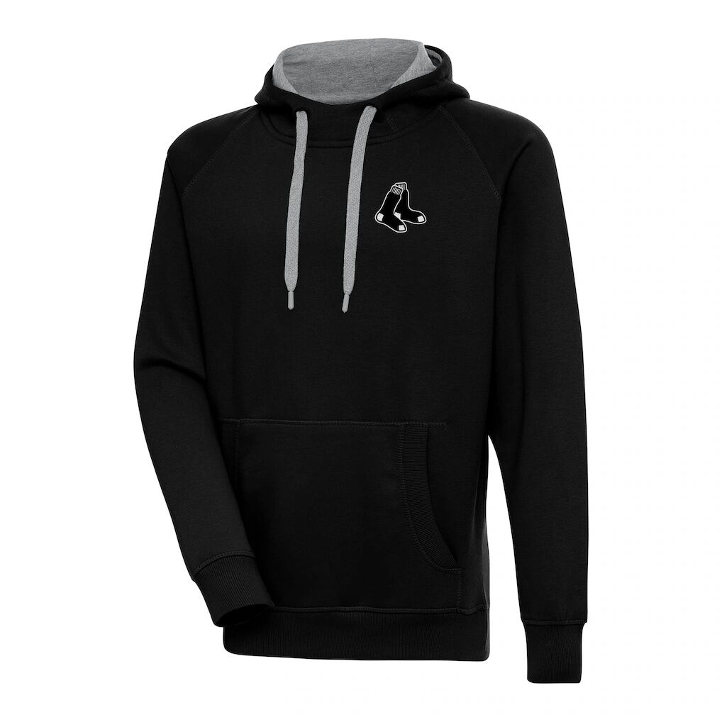 Boston Red Sox Antigua Metallic Victory Pullover Hoodie