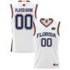 Florida Gators GameDay Greats Youth NIL Pick-A-Player Lightweight Women's Basketball Jersey - White - Front View