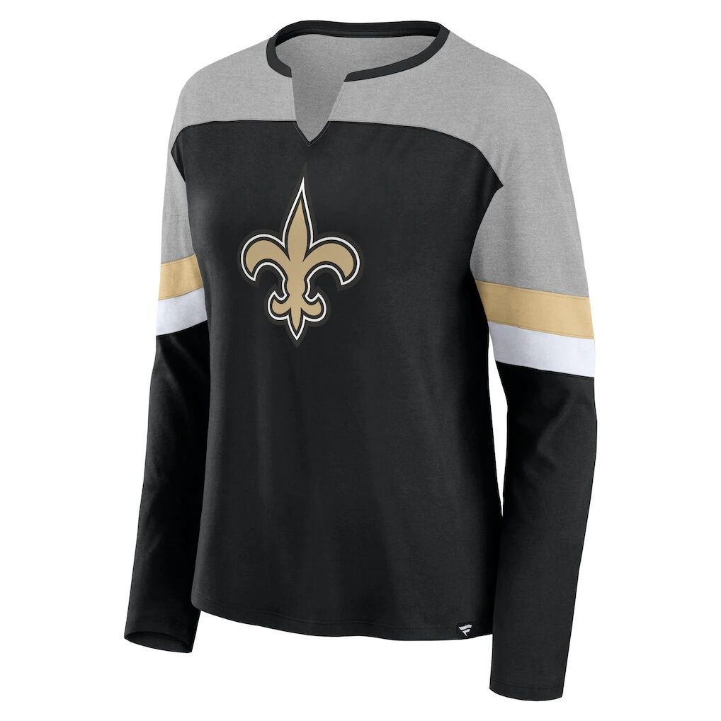 New Orleans Saints Fashion7 Women's Primary Chevron Long Sleeve T-Shirt